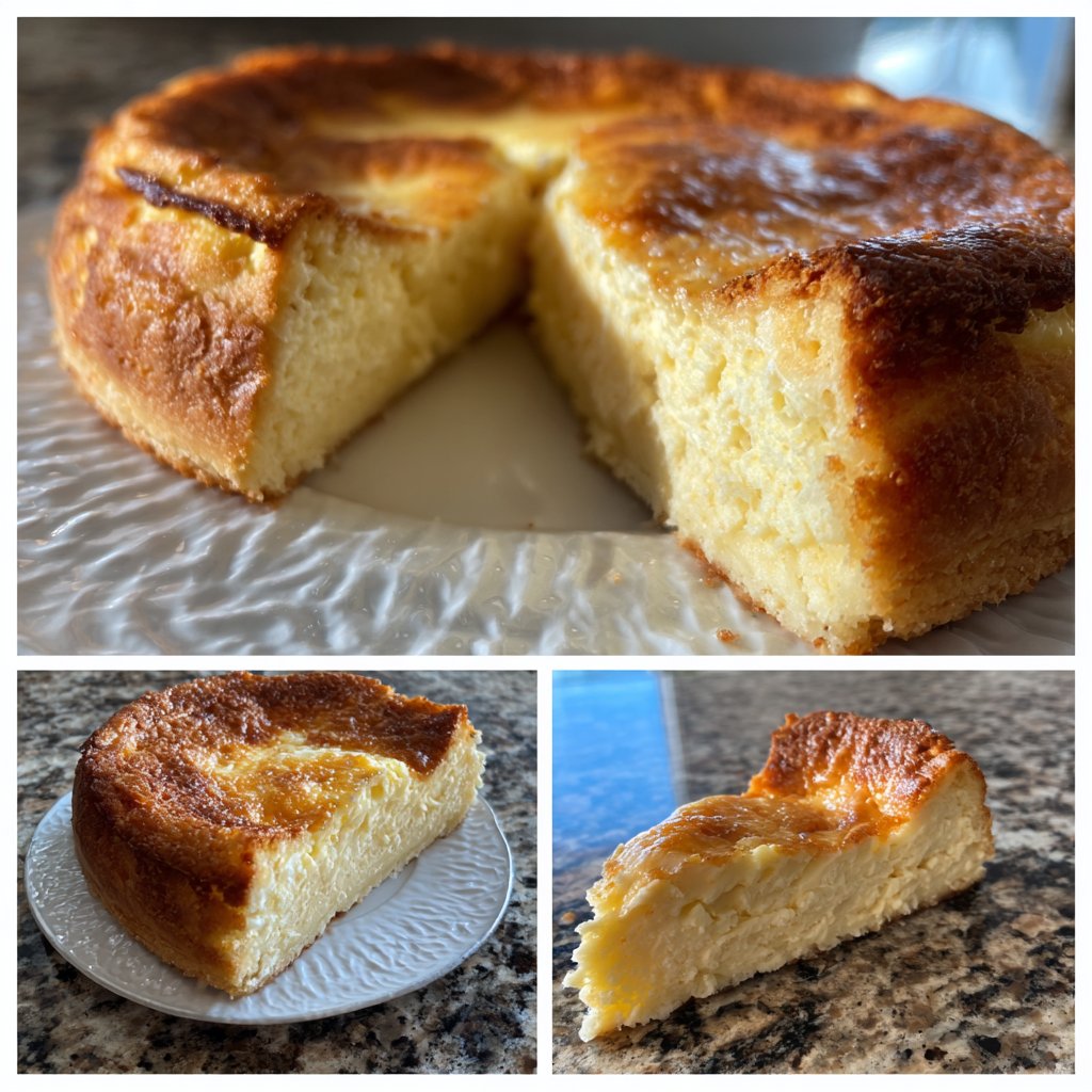 Käsekuchen mit Mandelboden