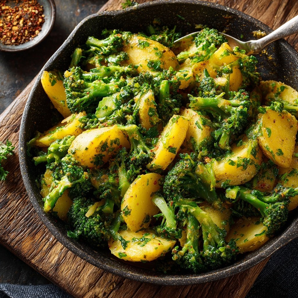 Brokkoli Kartoffel Pfanne Mit Kräutern