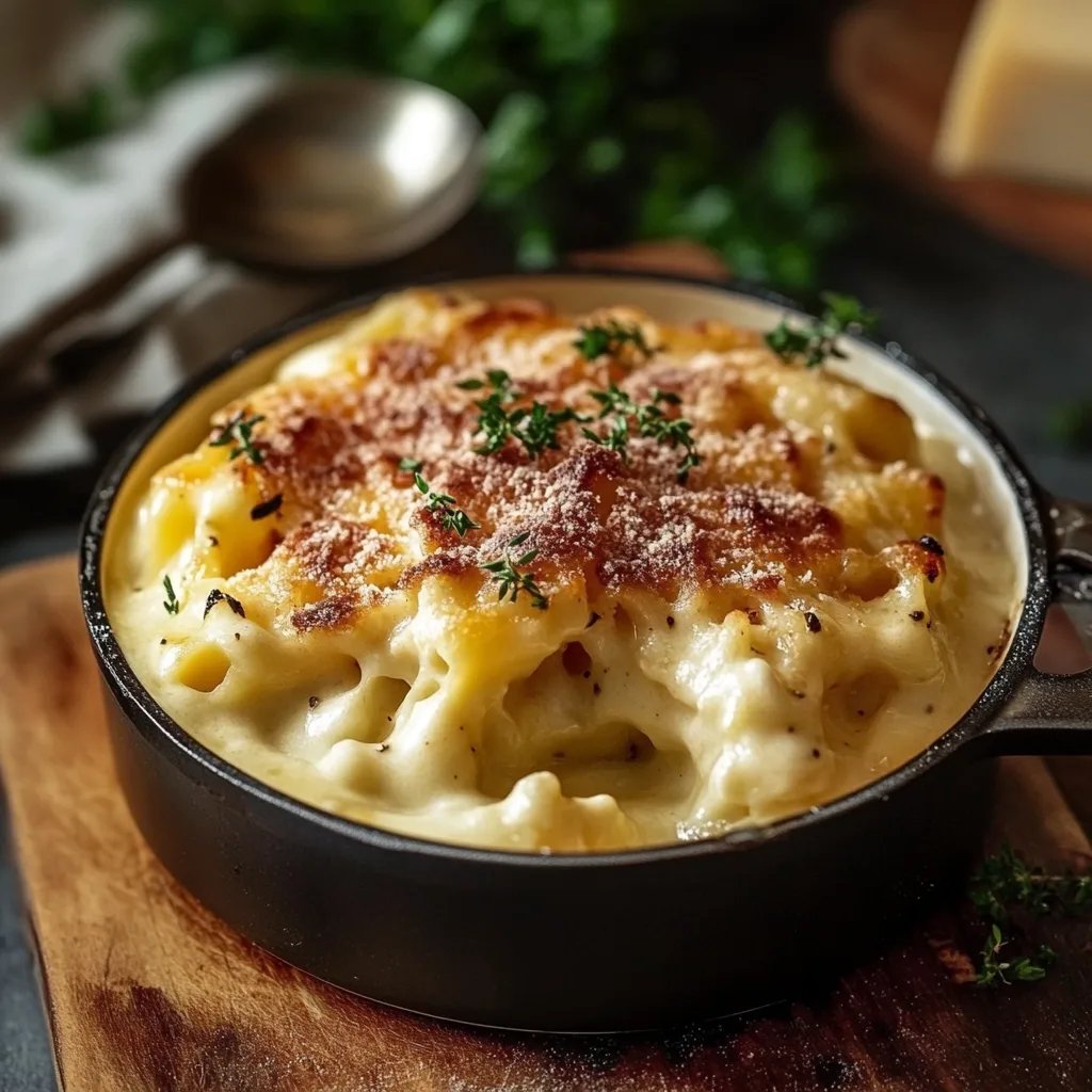 Cremiger Nudelauflauf mit Schinken