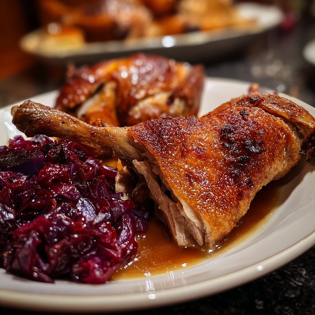Saisonal & Festlich Weihnachtsgans mit Rotkohl