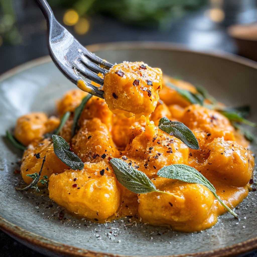 Gnocchi mit Kürbissauce