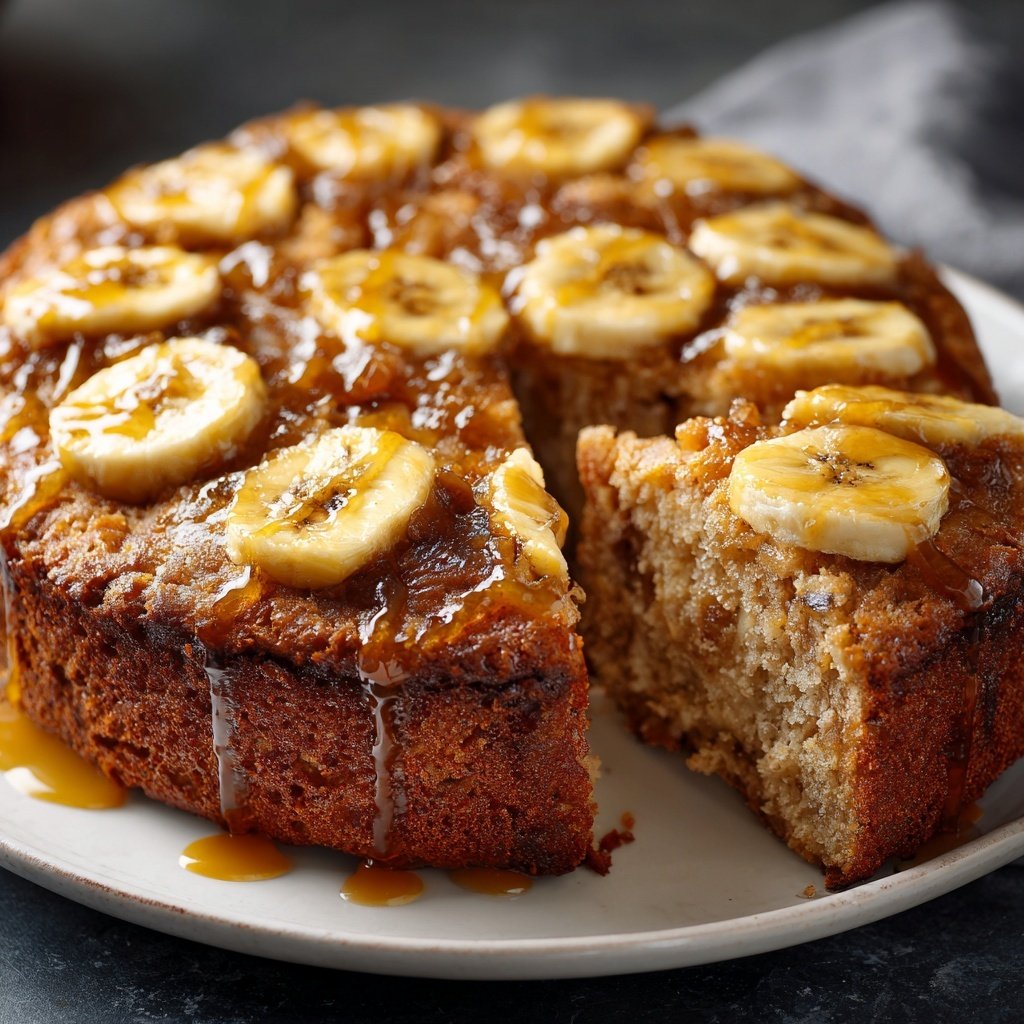 Bananenkuchen mit Apfelmus