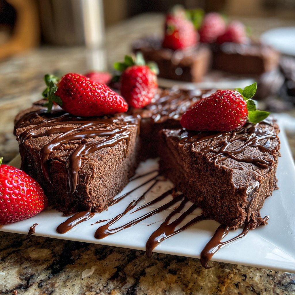 Valentinstag Kuchen mit Schokolade
