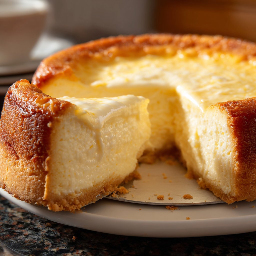 Käsekuchen mit Zitronen-Frischkäse-Creme