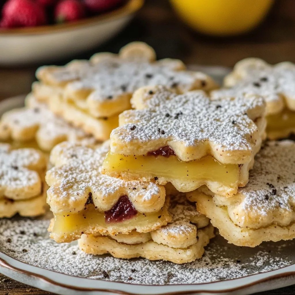Zitronen Mohn Linzer