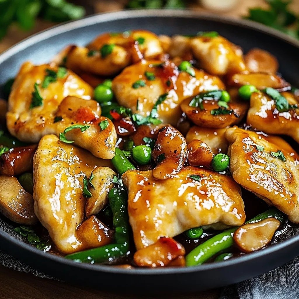 Leckeres Hähnchenpfannengericht