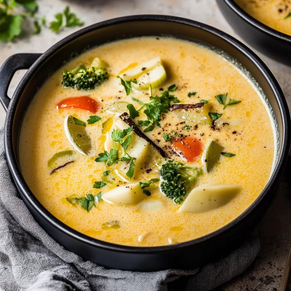 Kürbissuppe mit Kokosmilch