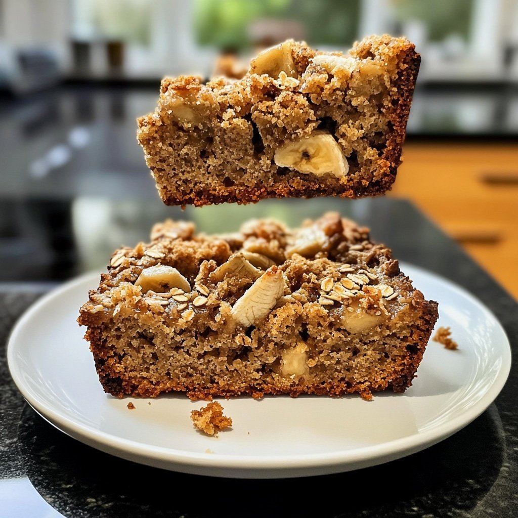 Bananenbrot mit Haferflocken