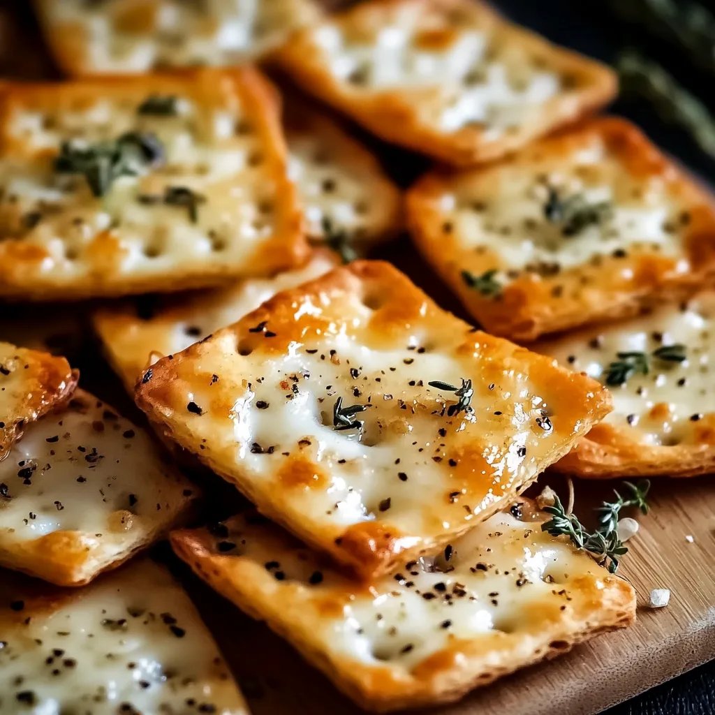Crispy Italian Herb Cheese Crackers