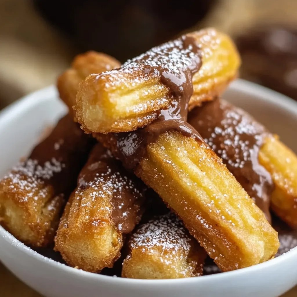 Hausgemachte Churro Bites mit Nutella